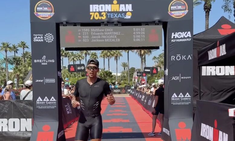 Matt Choi at Ironman 70.3 Texas